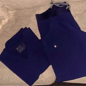 Figs Women's Scrub Set in Navy Blue